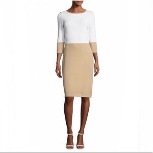 St. John Collection Colorblock sheath dress sz 2